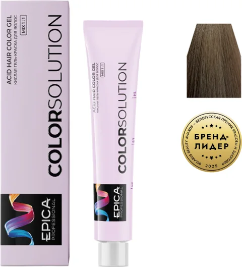Гель-краска для волос Epica Professional Colorsolution 7N (100мл, русый натуральный)