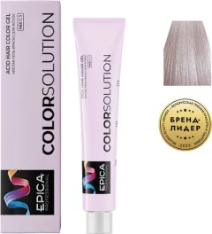 Гель-краска для волос Epica Professional Colorsolution 9.02 (100мл, блондин перламутровый) — фото 3