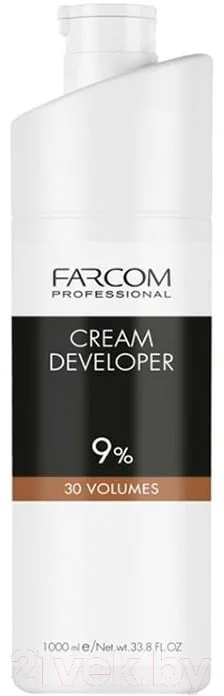 Крем для окисления краски Farcom Professional Cream Developer 9% 30 Vol (1л)