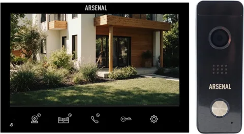 Видеодомофон Arsenal Грация Pro FHD + Рокси FHD (черный)