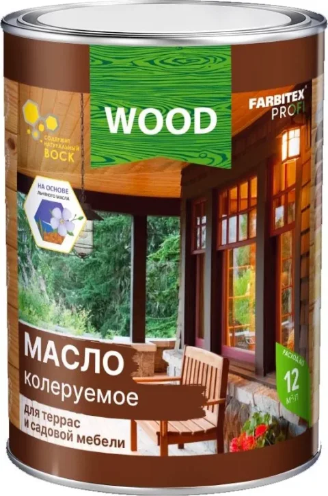 Масло для древесины Farbitex Profi Wood (3л, сосна)