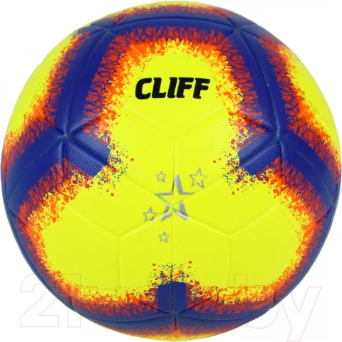 Футбольный мяч CLIFF PU EXP SC8131 (размер 5, желтый/синий)
