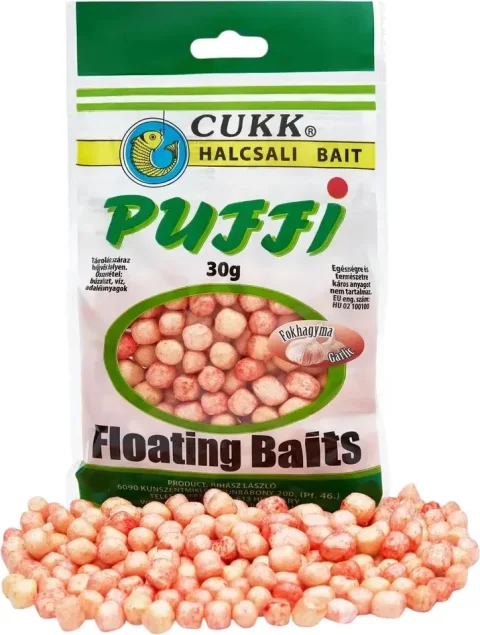 Насадка рыболовная CUKK Puffi Maxi 10-14мм Чеснок / 15484 (30г, светло-оранжевый)