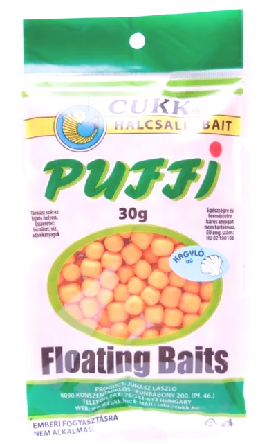 Насадка рыболовная CUKK Puffi Mini 4-6мм Ракушка (30г, оранжевый)