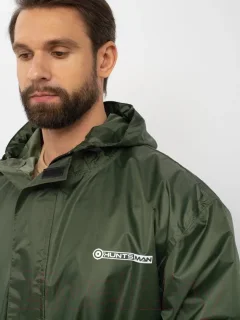Костюм для охоты и рыбалки Huntsman Шторм Таффета PVC Зеленый (48-50/176) — фото 4