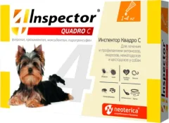 Капли от паразитов INSPECTOR Quadro для собак 1-4кг / I304 — фото 3