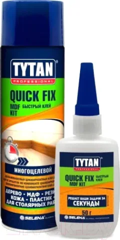 Клей Tytan Professional Quick Fix цианакрилатный для МДФ (200мл, прозрачный) — фото 6
