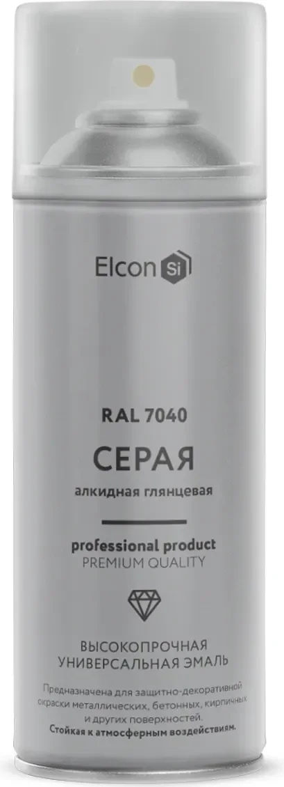 Эмаль Elcon Универсальная Алкидная RAL 7040 глянцевый