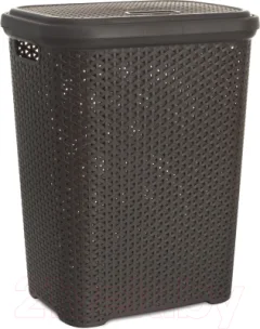 Корзина для белья Hobby Life Rattan / HL081106DB (коричневый) — фото 3