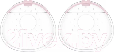 Набор накладок для сбора грудного молока ROXY-KIDS С заглушкой / RCOL-001-V (2шт, сиреневый)