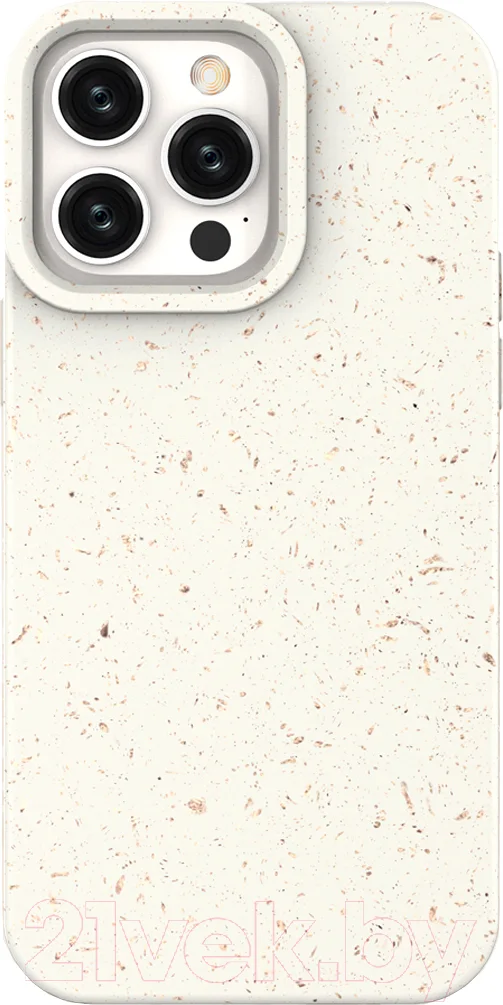 Чехол-накладка Case Recycle для iPhone 13 Pro (белый матовый)