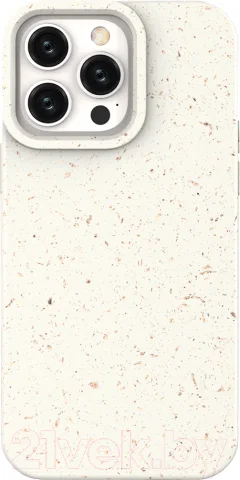 Чехол-накладка Case Recycle для iPhone 13 Pro (белый матовый) — фото 1