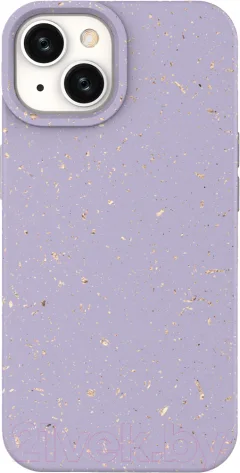 Чехол-накладка Case Recycle для iPhone 15 (фиолетовый матовый) — фото 1