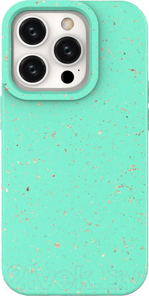 Чехол-накладка Case Recycle для iPhone 15 Pro Max (мятный матовый)