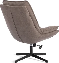 Кресло мягкое Tetchair Reflex с пуфом велюр/букле (бежевый) — фото 3