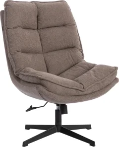 Кресло мягкое Tetchair Reflex с пуфом велюр/букле (бежевый) — фото 5