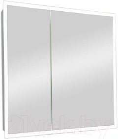 Шкаф с зеркалом для ванной Континент Reflex Led 80x80 (с датчиком движения) — фото 5