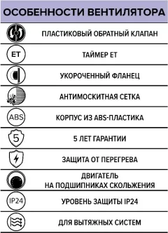 Вентилятор накладной ERA Rest 4S C ET REST D100 — фото 5