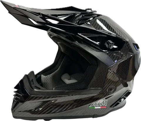 Мотошлем AiM RH855 Carbon 3K Glossy RH855-010-M (M, глянцевый)