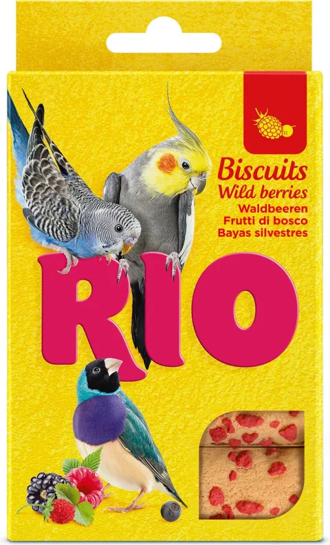 Лакомство для птиц Mealberry RIO Бисквиты для птиц с лесными ягодами (5x7г)