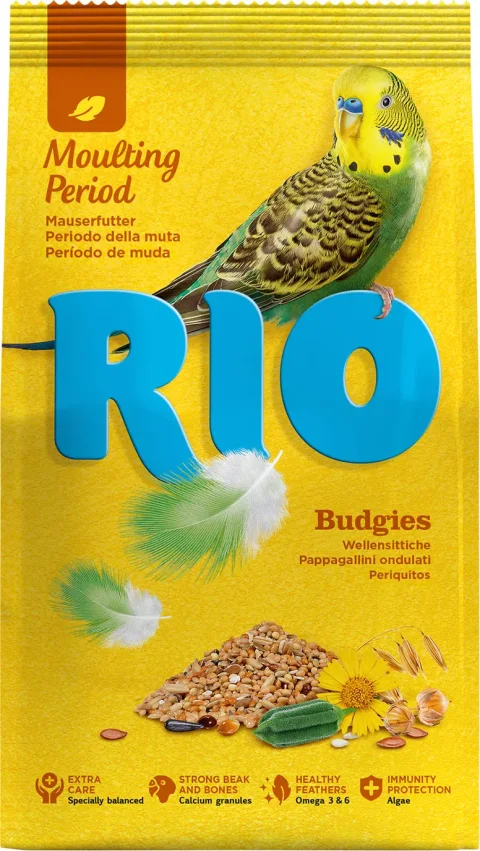 Корм для птиц Mealberry RIO для волнистых попугаев в период линьки (500г)