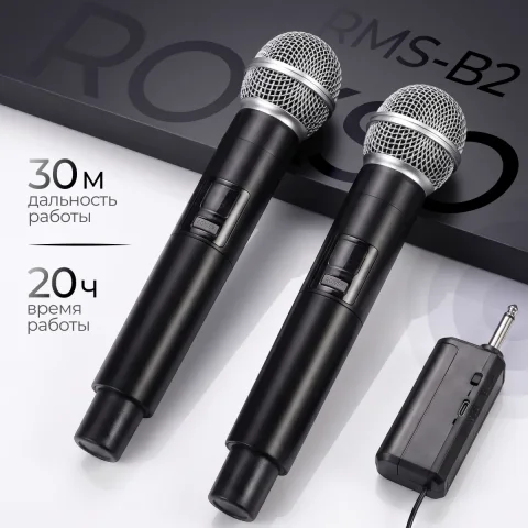 Радиосистема микрофонная ROKSO RMS-В2