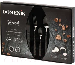Набор столовых приборов Domenik Rock Black DMC035 (24шт) — фото 1