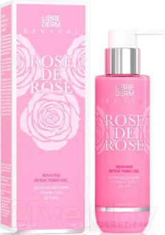 Тоник для лица Librederm Гель Rose De Rose Возрождающий Детокс (150мл) — фото 3