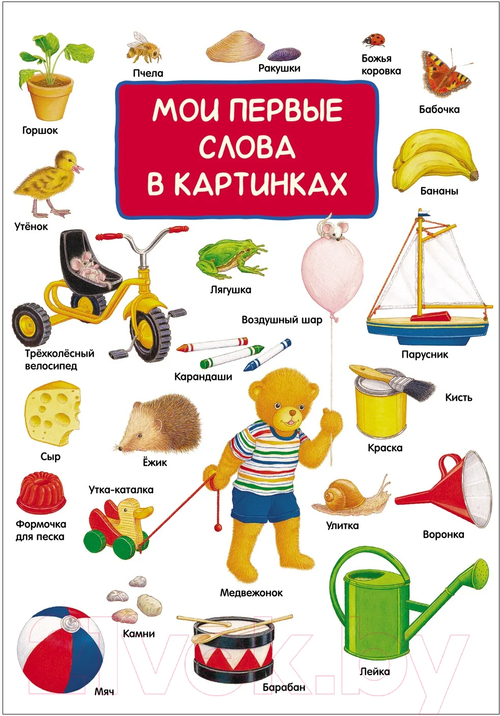 Развивающая книга Росмэн Мои первые слова в картинках (Шпаннер Х.)
