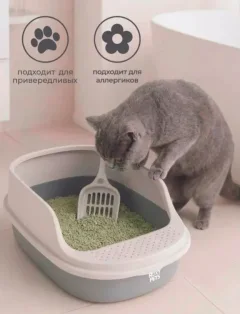 Наполнитель для туалета Roxy-Pets Зеленый чай Растительный комкующийся (4кг) — фото 5