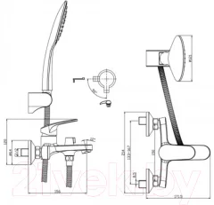 Смеситель Rossinka Silvermix RS45-30 — фото 3