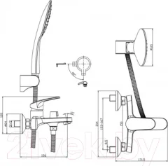 Смеситель Rossinka Silvermix RS45-30 — фото 9