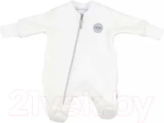 Комбинезон для малышей MOWbaby Ruby 9-12м / 153/1-9-12 (Milk) — фото 1