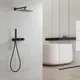 Душевая система со смесителем Abber Rund AF8718B (черный матовый) — фото 7