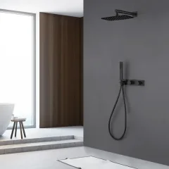 Душевая система со смесителем Abber Rund AF8718B (черный матовый) — фото 10