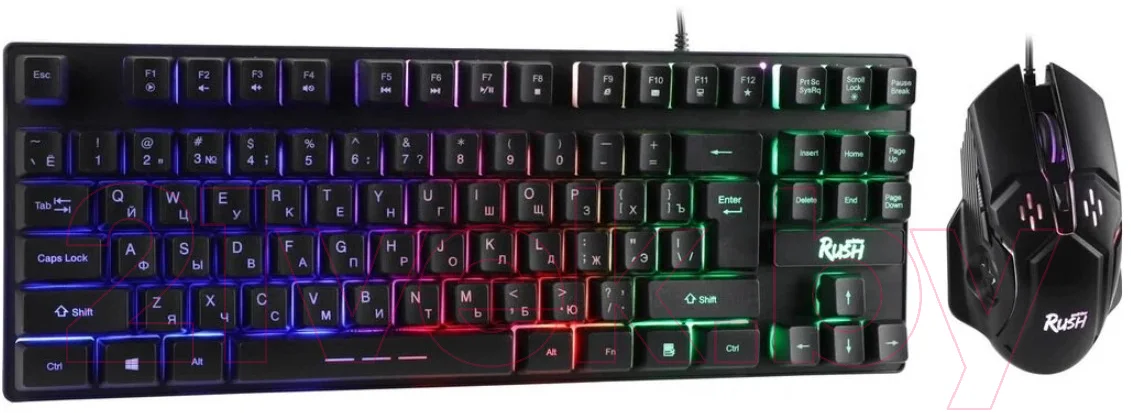Комплект клавиатура и мышь SmartBuy Rush Comrade / SBC-550915G-K (черный)