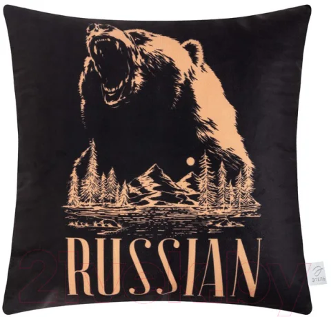 Подушка декоративная Этель Russian / 9101178 (40x40, велюр)
