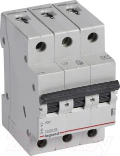 Выключатель автоматический Legrand RX3 3P C 20A 4.5кА 3M / 419709 — фото 1