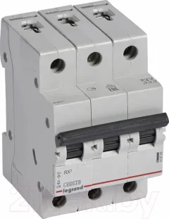 Выключатель автоматический Legrand RX3 3P C 20A 4.5кА 3M / 419709 — фото 3