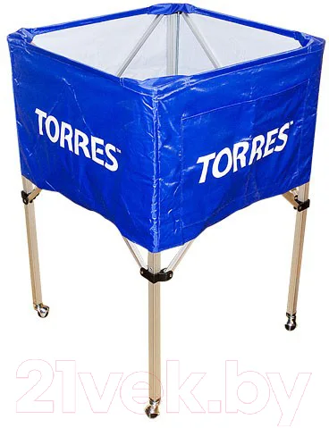 Тележка для волейбольных мячей Torres S11022 (синий/белый)