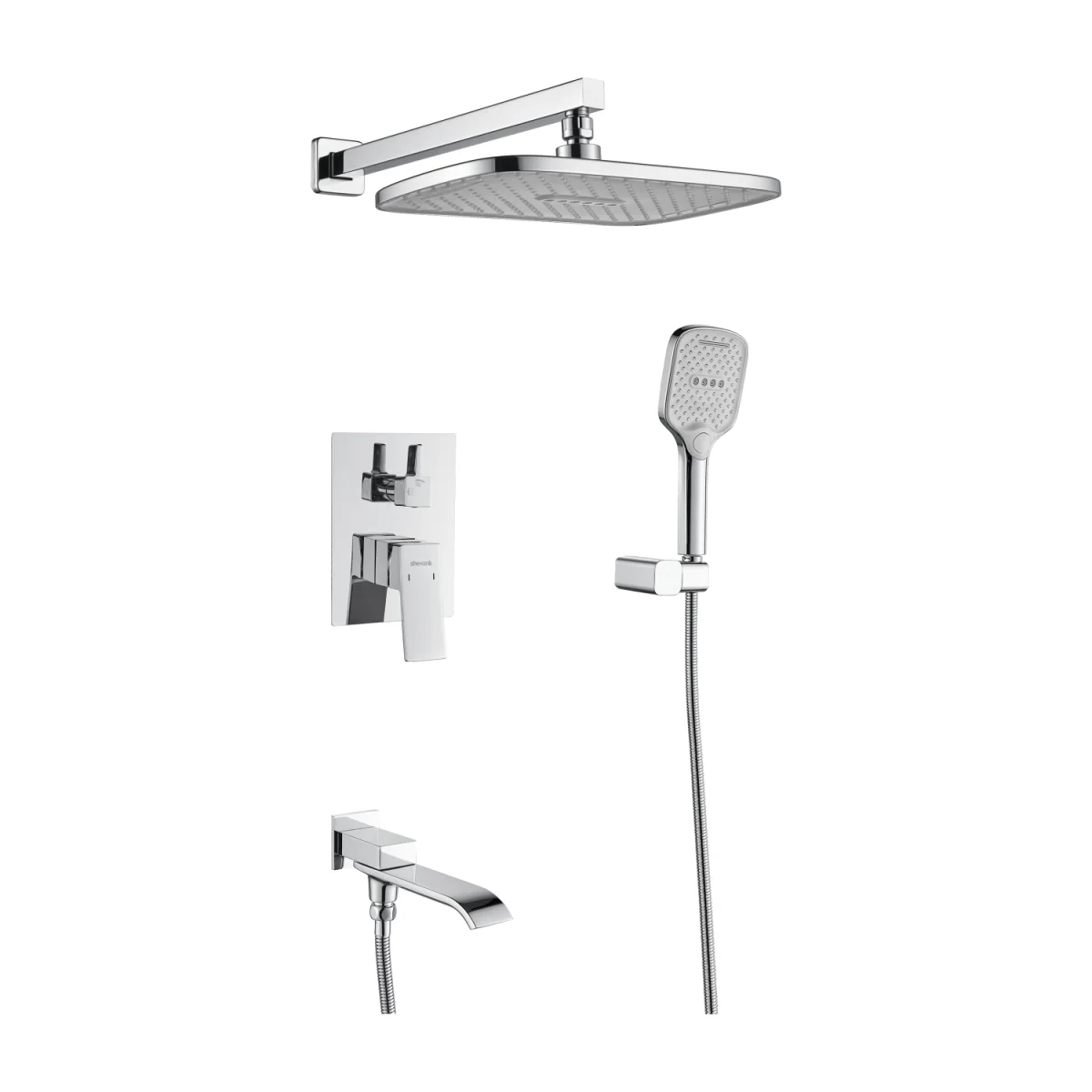 Душевая система со смесителем Shevanik S4035 (хром)