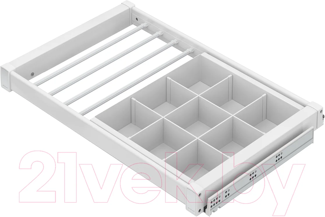 Вешалка выдвижная Starax S-6706-W (белый)