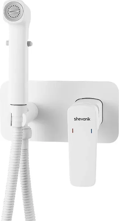 Гигиенический душ со смесителем Shevanik S9905C (белый)