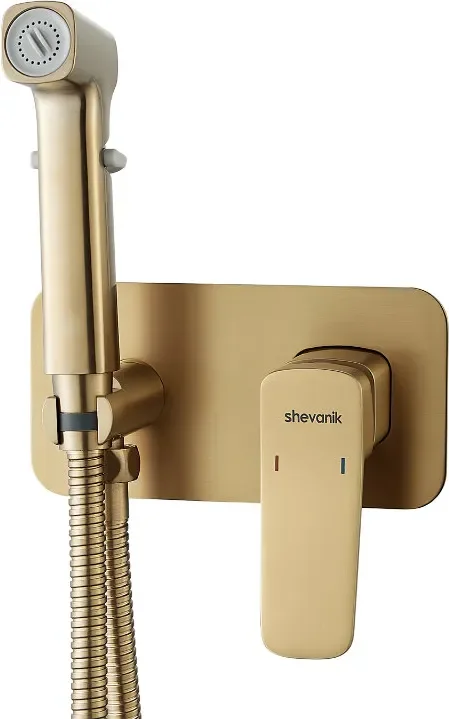 Гигиенический душ со смесителем Shevanik S9905G (золотой)
