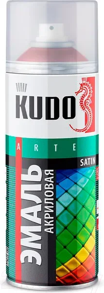 Эмаль Kudo Универсальная акриловая Satin RAL 8017 / KU-0A8017 (520мл, коричнево-шоколадный) — фото 8