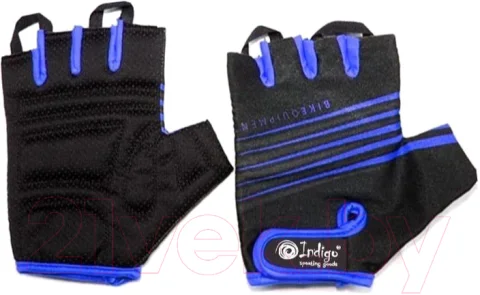 Велоперчатки Indigo Sport SB-01-1575 (XL, черный/синий)