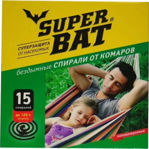 Набор спиралей от насекомых Super Bat SBAT01004 (15шт)
