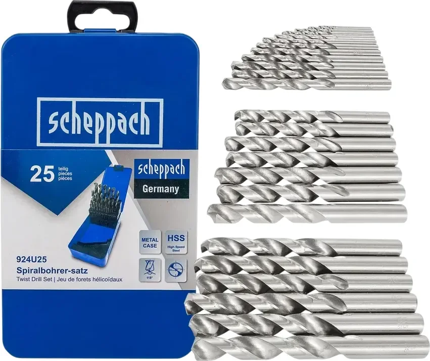 Набор сверл Scheppach Sch-924U25 (62600)