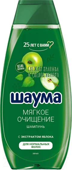 Шампунь для волос Шаума Мягкое очищение с экстрактом яблока (370мл) — фото 1