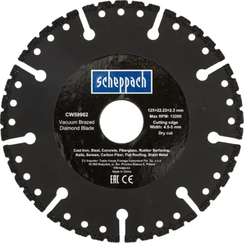 Отрезной диск алмазный Scheppach Sch-CW59962 (62956)